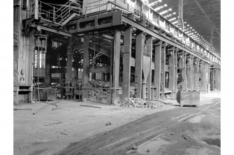 Motherwell, Ravescraig Steelworks, Interior
View showing open-hearth furnace (lining removed)