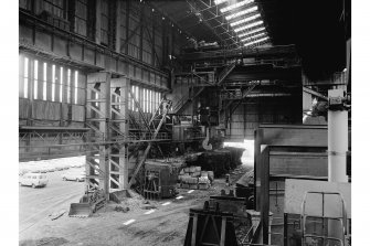 Motherwell, Ravescraig Steelworks, Interior
View of open-hearth shop showing tapping bay