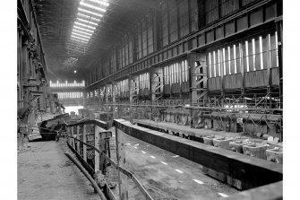 Motherwell, Ravescraig Steelworks, Interior
View of open-hearth shop showing tapping bay