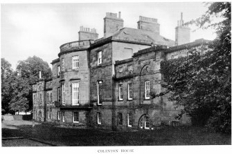 Edinburgh, Colinton Road, Merchiston Castle School, Colinton House
View of rear elevation of Colinton House
Copied from 'Colinton Old and New'