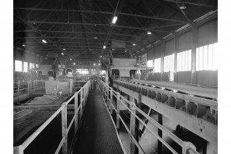 Glasgow, General Terminus Quay, Loading Shed; Interior
Vie wof conveyors on top floor