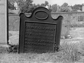 Easy Wemyss churchyard
View of cast-iron tombstone