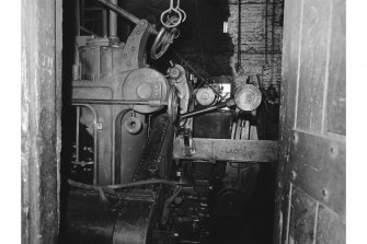 Lugar, Briquette Works; Interior
View of loading mechanism for conveyor belt