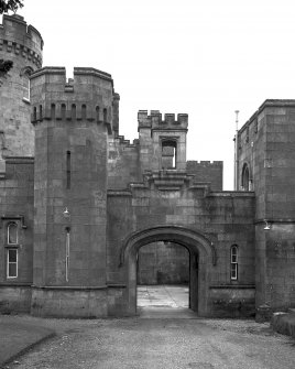 Castle Toward.
General view of East service courtyard from East.