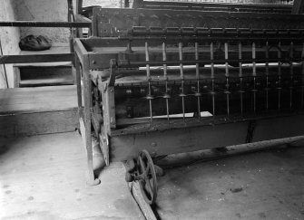 Islay, Redhouses, Woollen Mill; Interior
Detail of spinning jack spindles