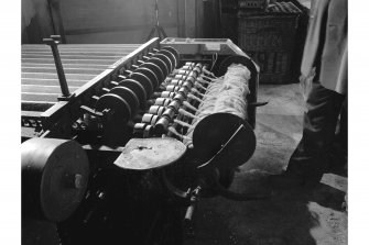 Islay, Redhouses, Woollen Mill; Interior
View of piecing machine
