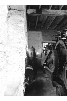 Islay, Redhouses, Woollen Mill; Interior
View of carding engine