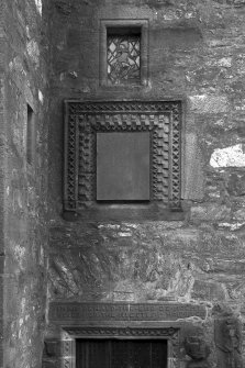 Dunderave Castle
View of carved panel and window above main entrance doorway