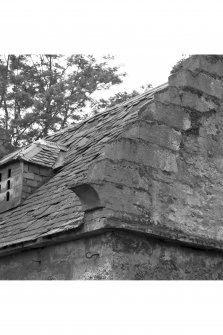 Roof and crow stepped gable, detail