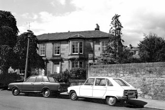 1, 3 Greenhill Gardens.
View of front from East.