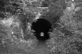 Old Woodhouselee Railway Tunnel, view of west end