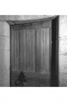 Dunderave Castle, Interior
Detail of panelled door in North chamber on second floor