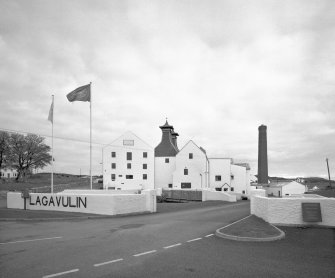 Islay, Lagavulin Distillery.  General view from WSW