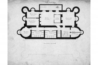 Gallanach House
Photographic copy of drawing showing plan of basement
Signed and Dated 'Edinr. 1814 Wm Burn'