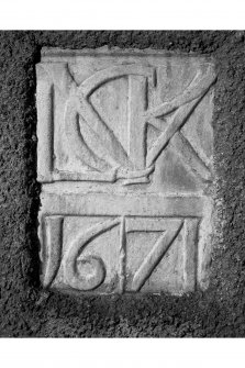 Ardmaddy Castle.
Detail of carved panel on North West wall of house.