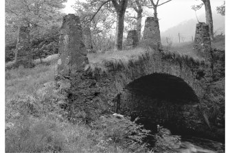 Ardmaddy Castle, Garden Bridge.
View from East.