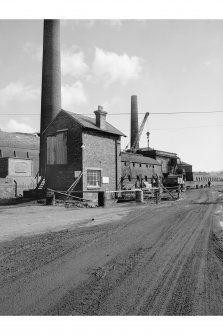 Dalmellington, Waterside Ironworks
General view from W showing Dalmellington Ironworks site and buildings of brickworks