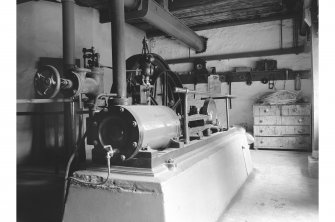 Elgin, Bruceland Road, Glenmoray Distillery, Interior
View showing steam engine (Chrystal of Perth)