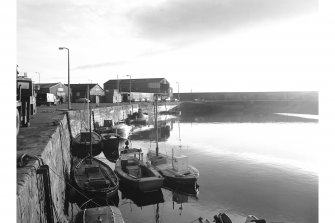 Fraserburgh Harbour
View from WSW showing boats docked at Balaclava Quay with shipyard in background