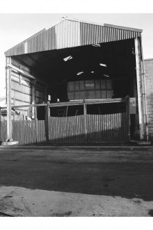 Fraserburgh Harbour, Balaclava Quay, James Noble Limited Boatbuilding Yard
View from SSE showing SSE front of E workshop