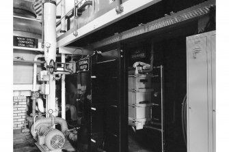 Brechin, Glencadam Distillery, Interior 
View showing external heater for wash still