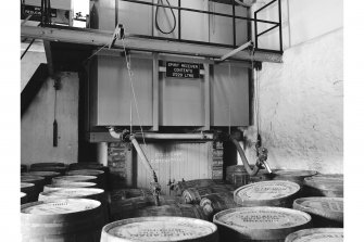 Brechin, Glencadam Distillery, Interior 
View showing filling store