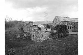 Tullielarach, Auchnagie Distillery
View from W showing remains of distillery with spirit store in background
