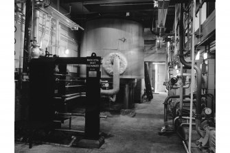 Dumbarton Distillery, Stillhouse; Interior
View of was heater and base of Lomond still