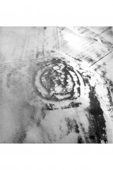 Oblique aerial view of Castlehill, Candybank fort.