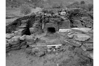 Red Smiddy Ironworks
Excavation photograph; view of tuyere hole