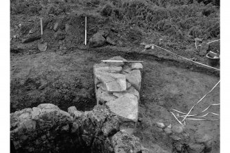 Red Smiddy Ironworks
Excavation photograph; view from above of pier between stack and blowing arches