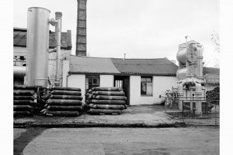 Great Cumbrae Island, Millport Gasworks
View of condenser and scrubbers, meter house in background