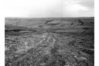 Lethan Hill, Incline Drum Building
View looking SSW showing railway route S of incline drum walls