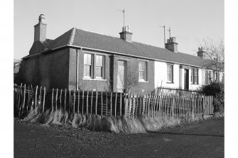 Dalmellington, 45-48 Burnton, Cottages
View from WSW showing NW front of number 45 and SW front of numbers 45-47