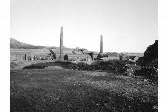 Dalmellington, Waterside Ironworks, Dunaskin Brickworks
General view from WSW