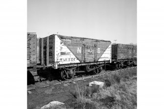 Dalmellington, Craigmark Mine
View from SW showing wagon with another wagon in background