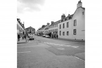 Inveraray, Main Street West, general
View from NE showing SE front of Main Street West with Main Street East on left and church in distance