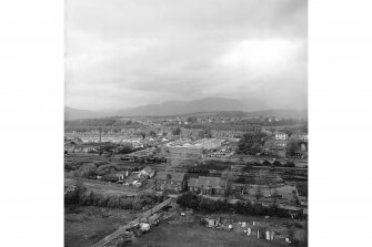 Alloa, Glasshouse Loan, Alloa Glassworks
General view looking N from batch plant showing Alloa