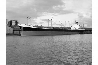 Glasgow, Yorkhill Quay
View from W showing MV Orbeo at Yorkhill Quay