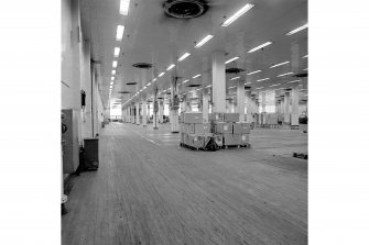 Paisley, Ferguslie Thread Mills, No. 3 Spinning Mill; Interior
Looking E along 1st flat of mill