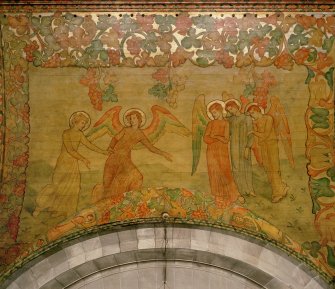 Interior. South chapel, detail of ceiling.