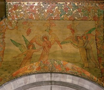 Interior. South chapel, detail of ceiling.