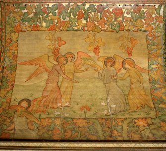 Interior. South chapel, detail of ceiling.