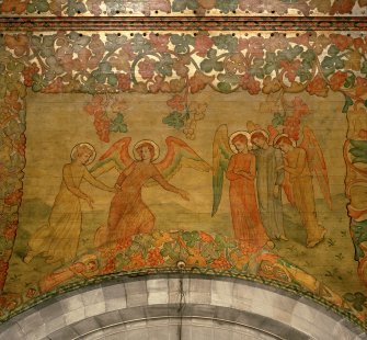 Interior. South chapel, detail of ceiling.