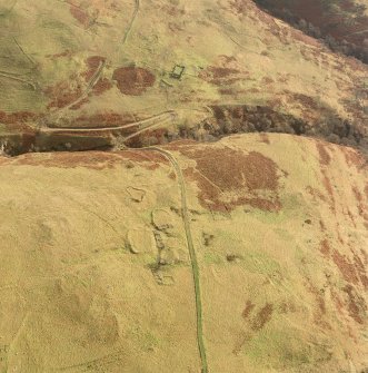 Scan of aerial photograph D/24650/cn showing Inchney. Scanned for Menstrie Glen publication