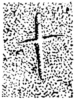 Scanned image of drawing showing carved cross on St Molaise's Table, Holy Island, Arran
Page 63, figure D of 'Gazetteer of Early Medieval Sculpture in the West Highlands and Islands'