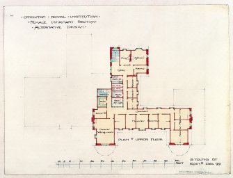 Plans, sections and elevations including details of roof structure and heating.
Scanned image of SMW 1880/1/22/2 [negative number to be supplied].