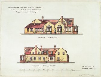 Elevations.  
Scanned image of D 73262 CN.