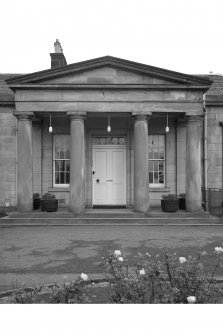 Edinburgh, 15 Boswall Road, Challenger Lodge.
View of portico from South.