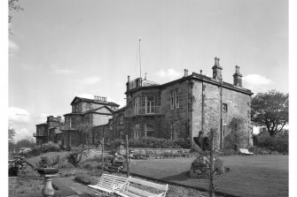 Edinburgh, 23, 21, 19 and 17 Boswall Road.
General view from North West of Wardieburn House, Manor House, Boswall House respectively.